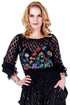 Bluza tul cu broderie  Liza Panait Liza Panait Online Boutique